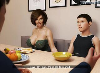 Anime milf cheats on her son with his stepbrother